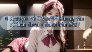 4 bí quyết về Cwin999 không cần số điện thoại   phiên bản 2027