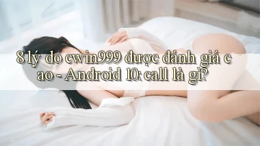 8 lý do cwin999 được đánh giá cao   Android 10 call là gì