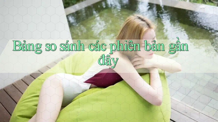 Bảng so sánh các phiên bản gần đây