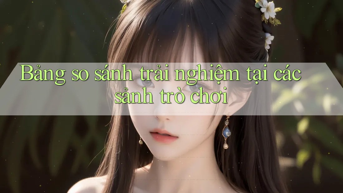 Bảng so sánh trải nghiệm tại các sảnh trò chơi