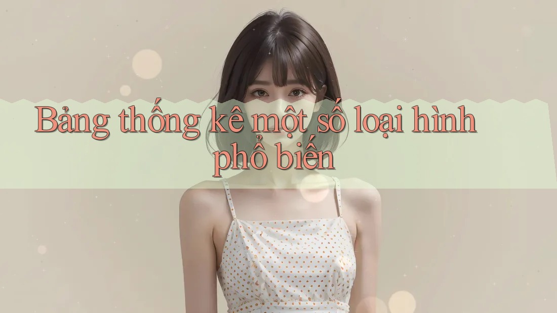 Bảng thống kê một số loại hình phổ biến