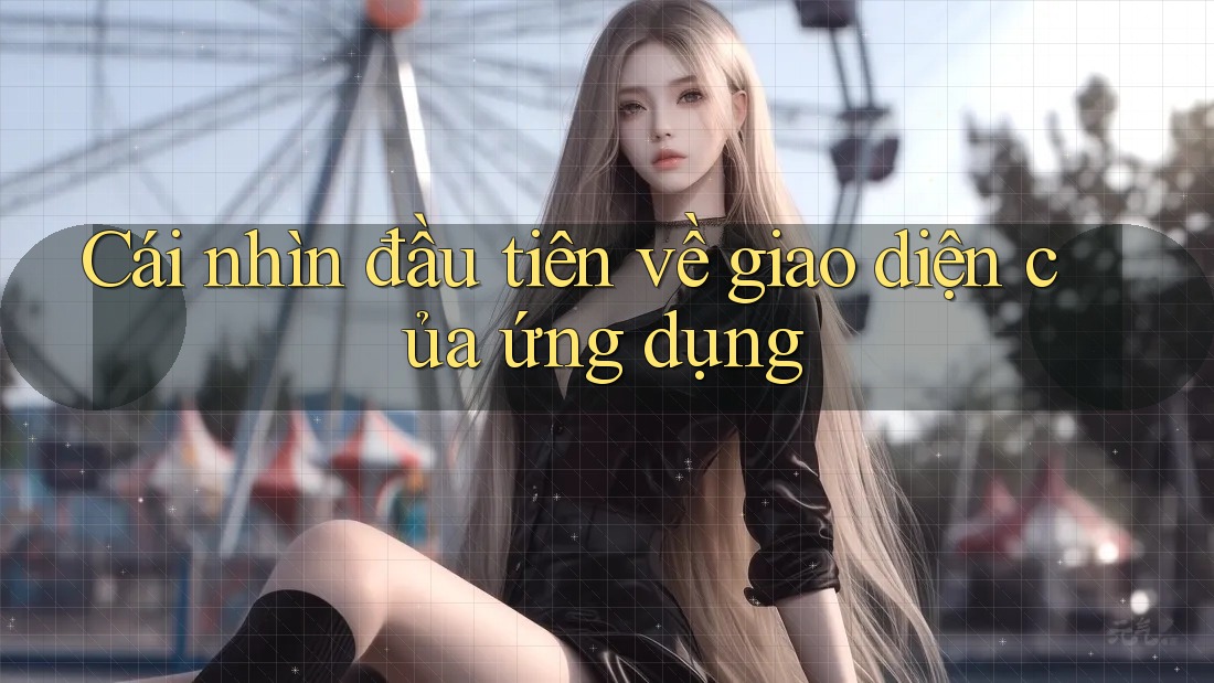 Cái nhìn đầu tiên về giao diện của ứng dụng