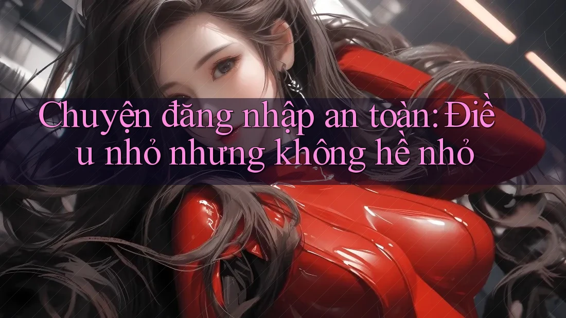 Chuyện đăng nhập an toàn: Điều nhỏ nhưng không hề nhỏ