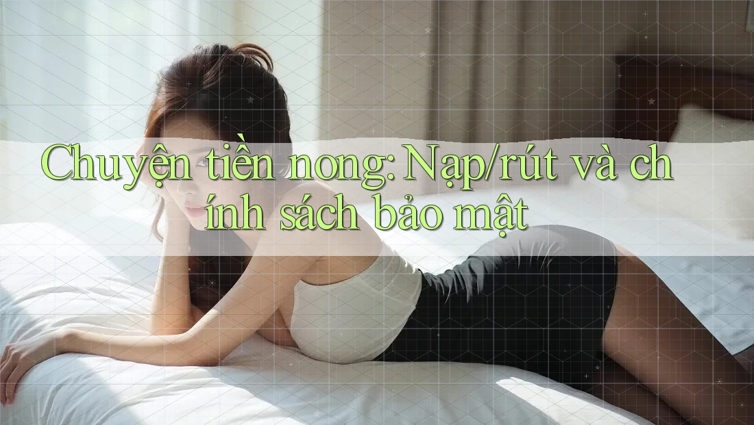 Chuyện tiền nong: Nạp/rút và chính sách bảo mật Chuyện tiền nong: Nạp/rút và chính sách bảo mật