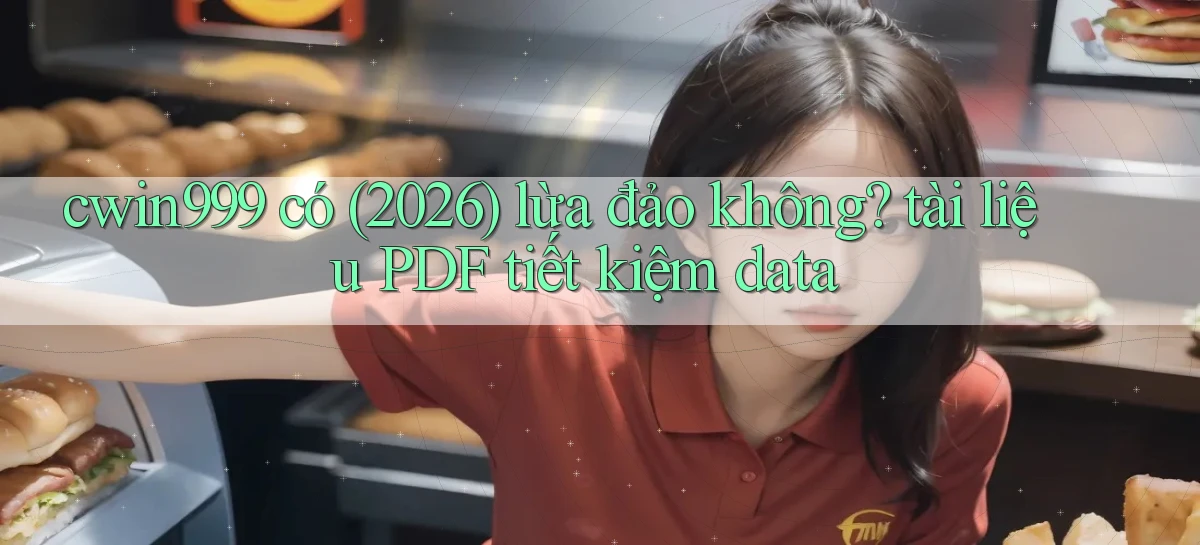cwin999 có (2026) lừa đảo không tài liệu PDF tiết kiệm data