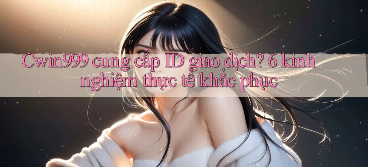 Cwin999 cung cấp ID giao dịch 6 kinh nghiệm thực tế khắc phục