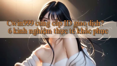 Cwin999 cung cấp ID giao dịch 6 kinh nghiệm thực tế khắc phục