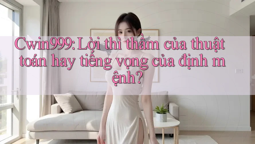 Cwin999: Lời thì thầm của thuật toán hay tiếng vọng của định mệnh?