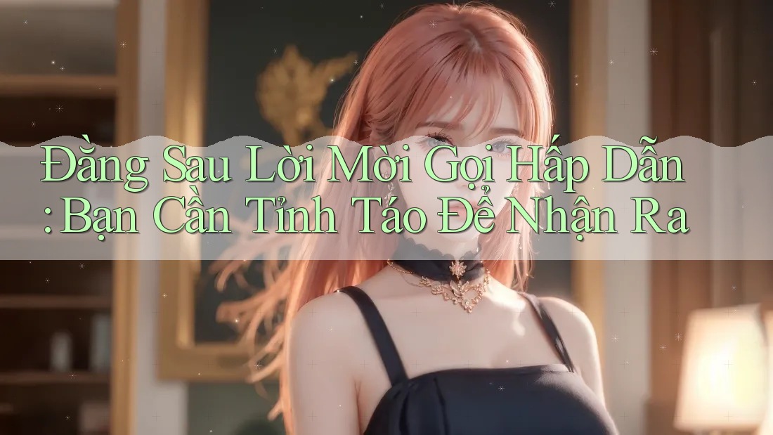 Đằng Sau Lời Mời Gọi Hấp Dẫn: Bạn Cần Tỉnh Táo Để Nhận Ra Đằng Sau Lời Mời Gọi Hấp Dẫn: Bạn Cần Tỉnh Táo Để Nhận Ra