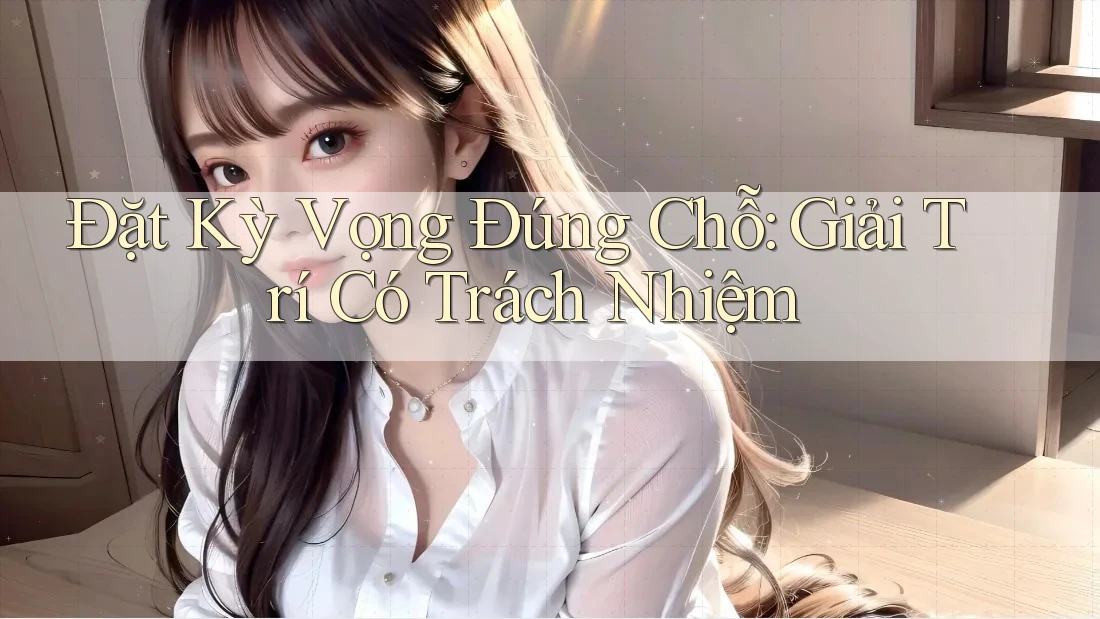 Đặt Kỳ Vọng Đúng Chỗ: Giải Trí Có Trách Nhiệm