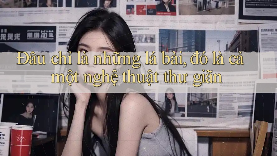Đâu chỉ là những lá bài, đó là cả một nghệ thuật thư giãn Đâu chỉ là những lá bài, đó là cả một nghệ thuật thư giãn