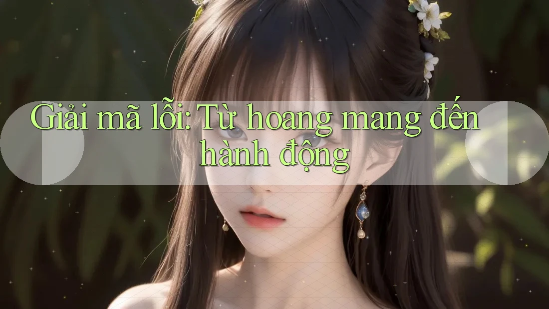 Giải mã lỗi: Từ hoang mang đến hành động