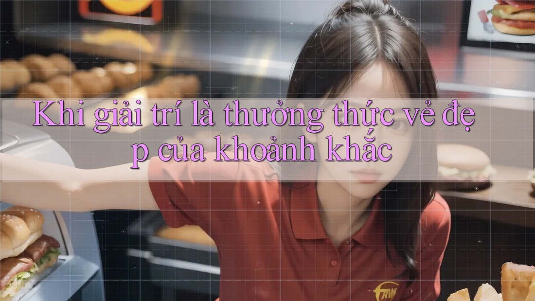 Khi giải trí là thưởng thức vẻ đẹp của khoảnh khắc