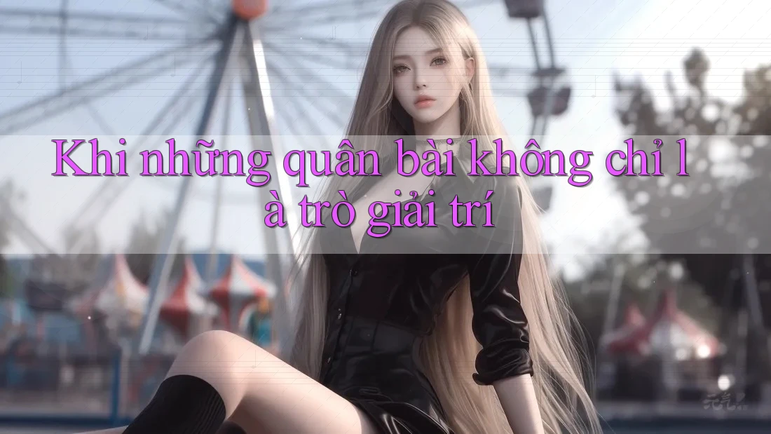 Khi những quân bài không chỉ là trò giải trí