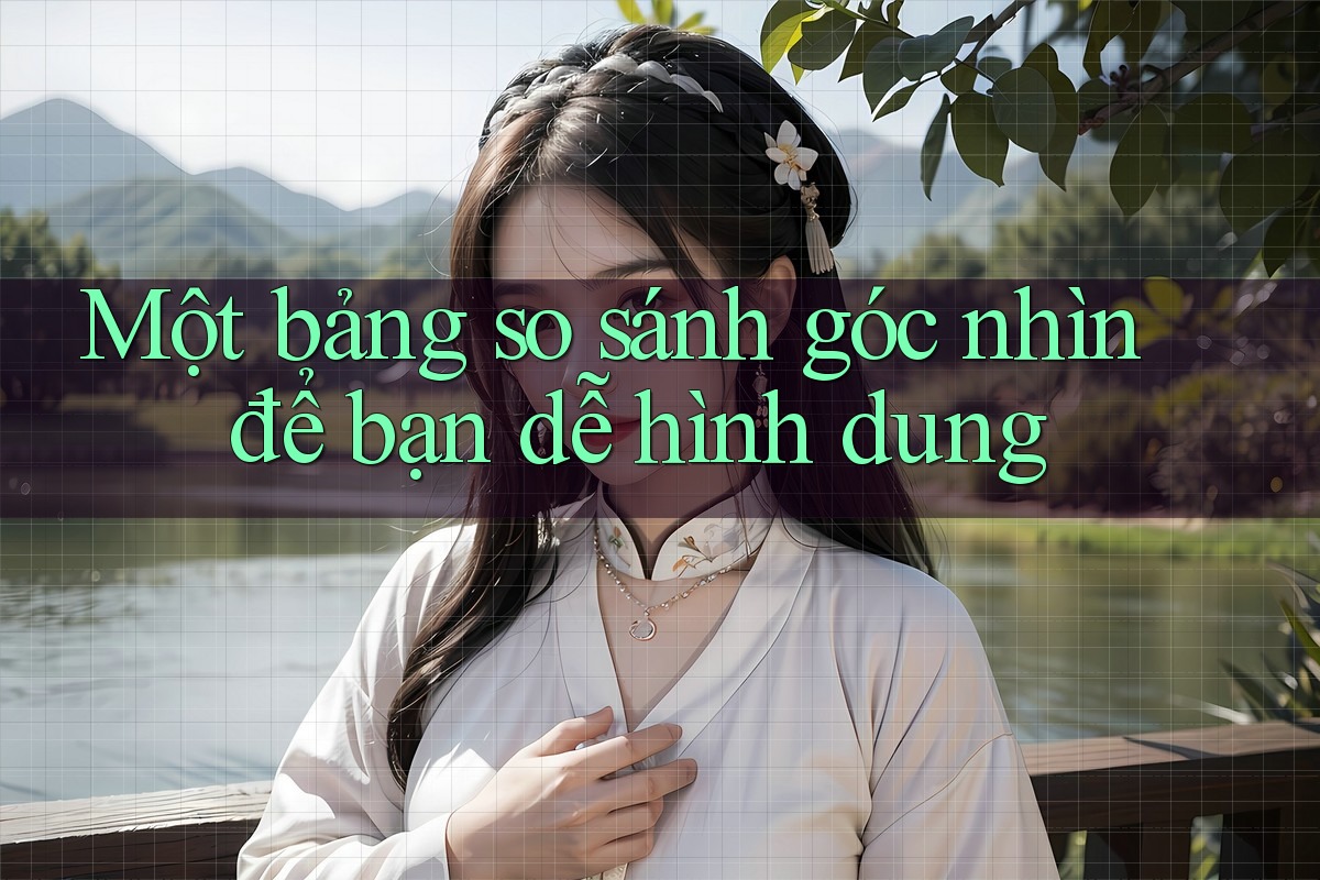 Một bảng so sánh góc nhìn để bạn dễ hình dung