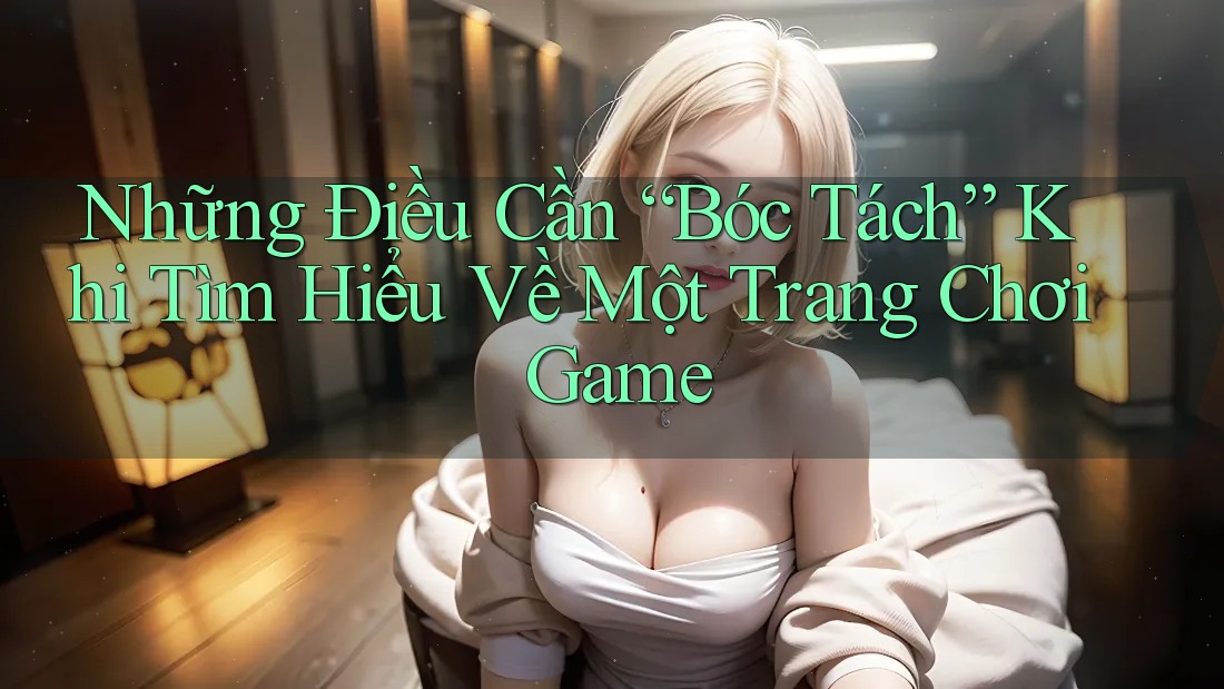 Những Điều Cần “Bóc Tách” Khi Tìm Hiểu Về Một Trang Chơi Game