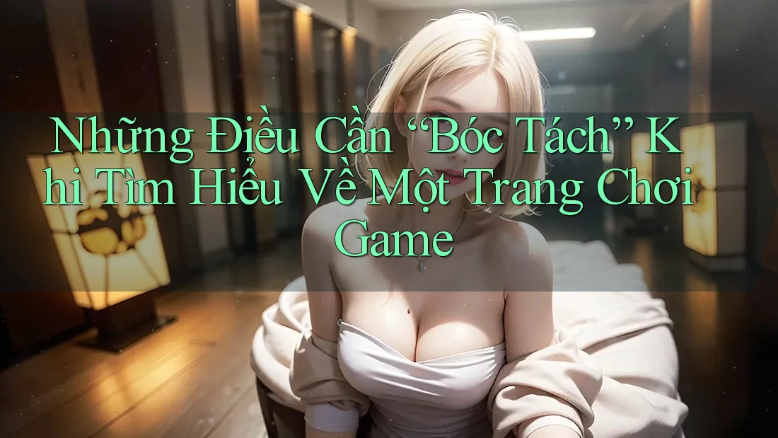 Những Điều Cần “Bóc Tách” Khi Tìm Hiểu Về Một Trang Chơi Game