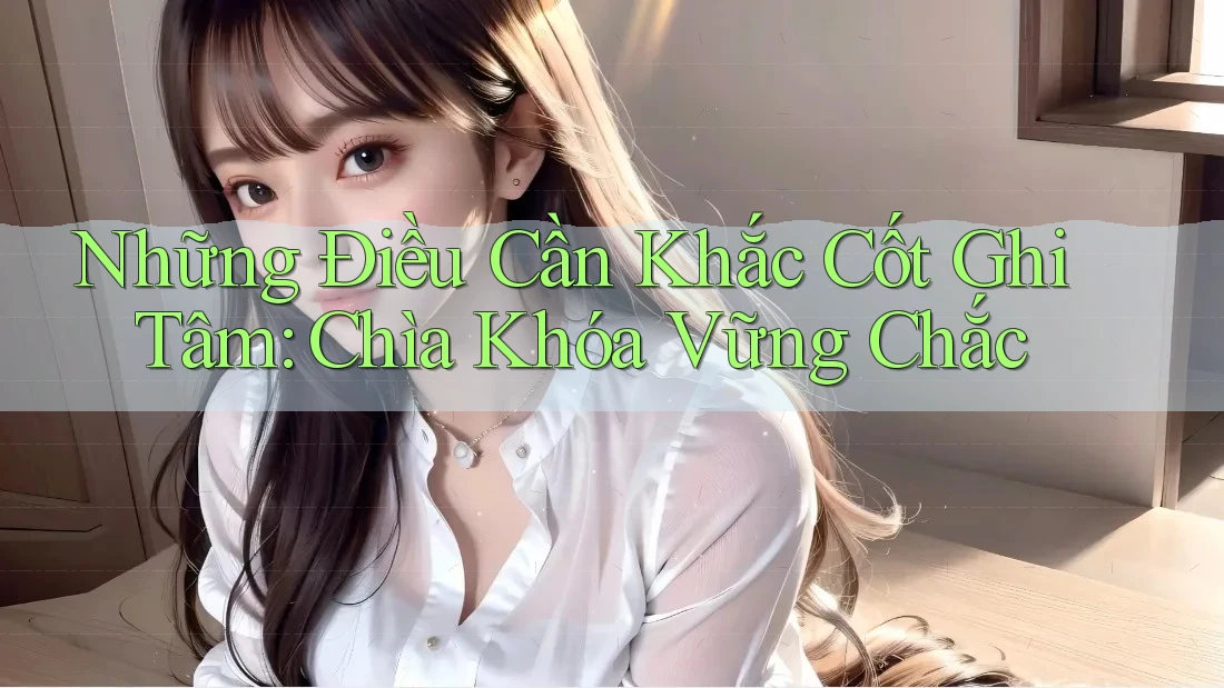 Những Điều Cần Khắc Cốt Ghi Tâm: Chìa Khóa Vững Chắc