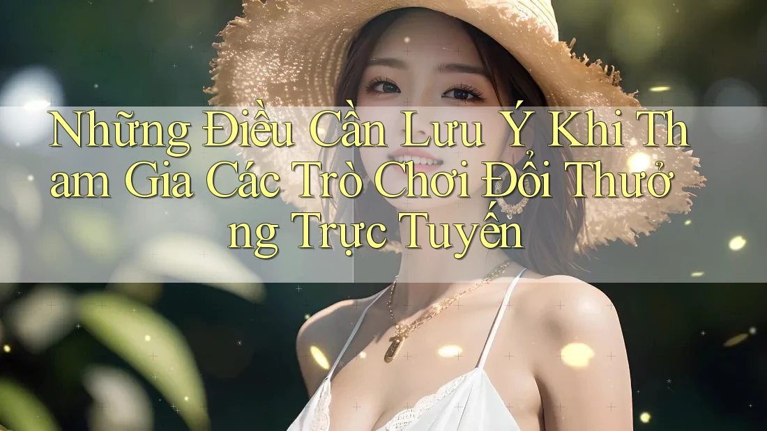 Những Điều Cần Lưu Ý Khi Tham Gia Các Trò Chơi Đổi Thưởng Trực Tuyến