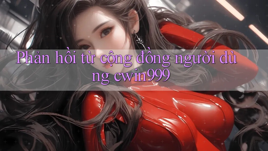 Phản hồi từ cộng đồng người dùng cwin999 Phản hồi từ cộng đồng người dùng cwin999