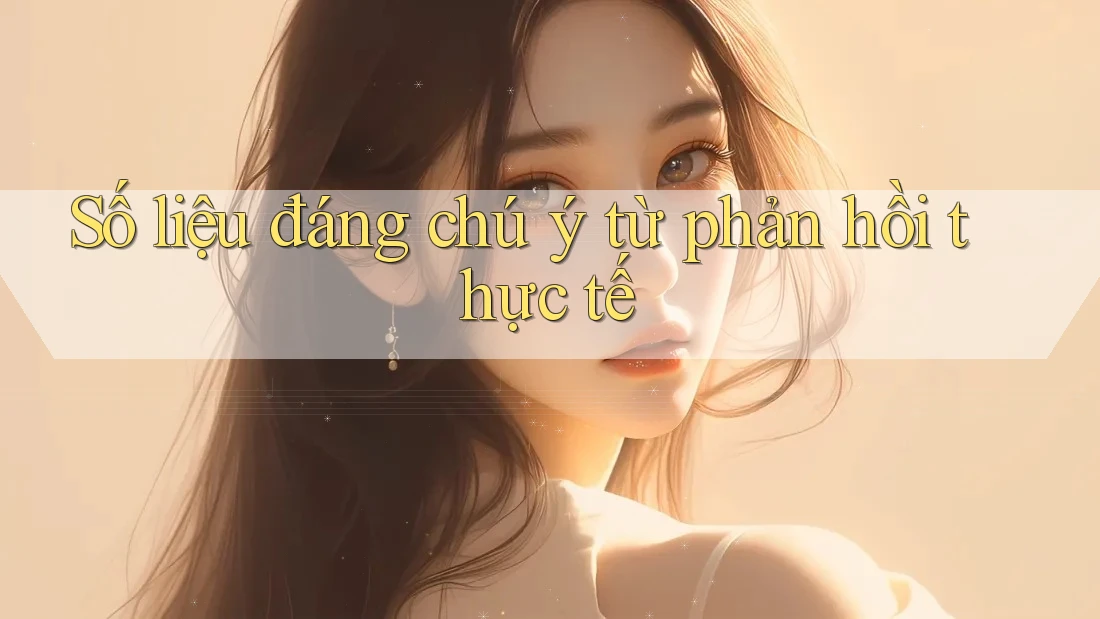 Số liệu đáng chú ý từ phản hồi thực tế