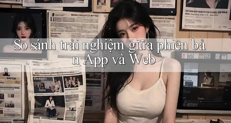 So sánh trải nghiệm giữa phiên bản App và Web