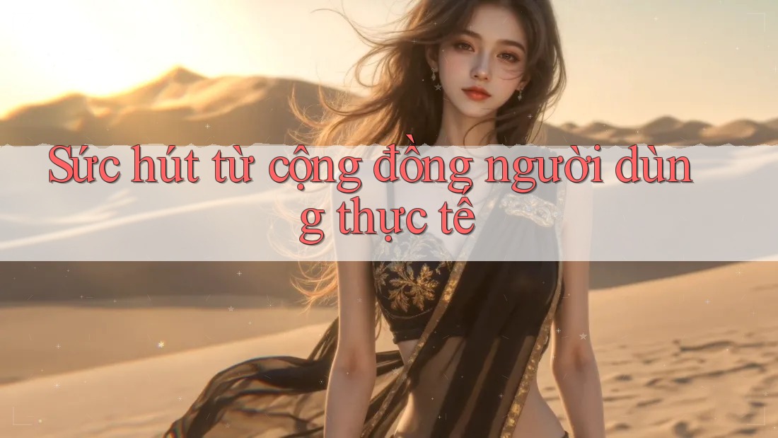 Sức hút từ cộng đồng người dùng thực tế