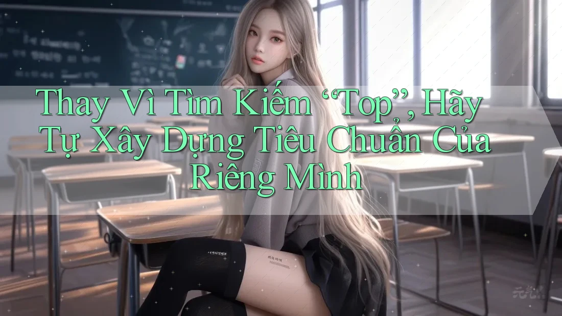 Thay Vì Tìm Kiếm “Top”, Hãy Tự Xây Dựng Tiêu Chuẩn Của Riêng Mình Thay Vì Tìm Kiếm “Top”, Hãy Tự Xây Dựng Tiêu Chuẩn Của Riêng Mình