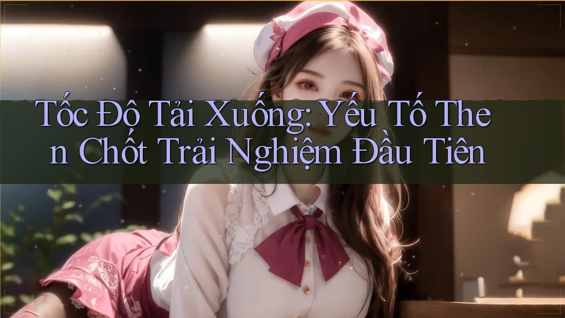 Tốc Độ Tải Xuống: Yếu Tố Then Chốt Trải Nghiệm Đầu Tiên
