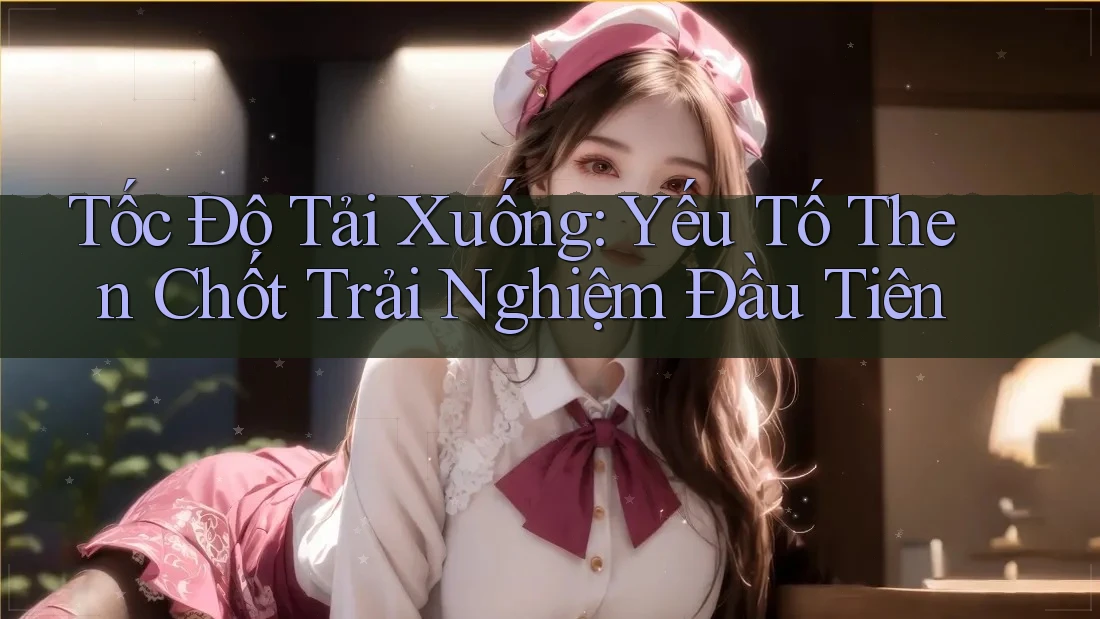 Tốc Độ Tải Xuống: Yếu Tố Then Chốt Trải Nghiệm Đầu Tiên