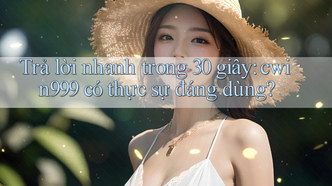Trả lời nhanh trong 30 giây: cwin999 có thực sự đáng dùng?