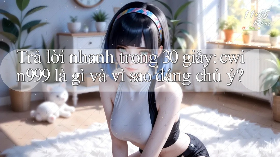 Trả lời nhanh trong 30 giây: cwin999 là gì và vì sao đáng chú ý? Trả lời nhanh trong 30 giây: cwin999 là gì và vì sao đáng chú ý?