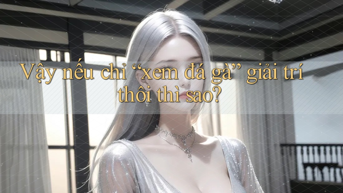 Vậy nếu chỉ “xem đá gà” giải trí thôi thì sao? Vậy nếu chỉ “xem đá gà” giải trí thôi thì sao?