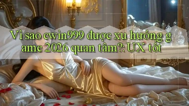 Vì sao cwin999 được xu hướng game 2026 quan tâm UX tốt