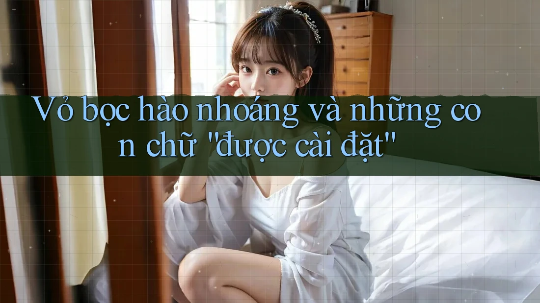Vỏ bọc hào nhoáng và những con chữ “được cài đặt”